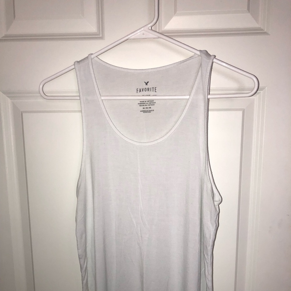 white tank top